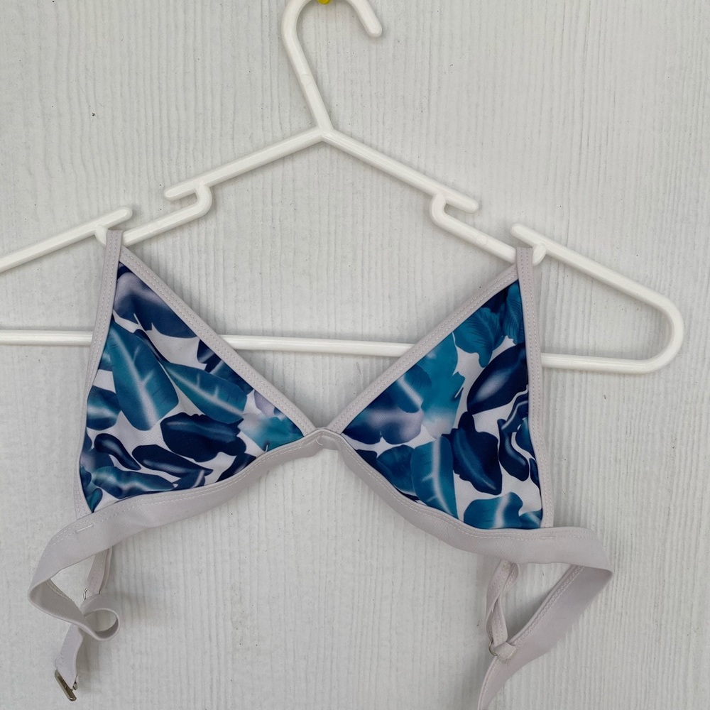 Floral bathing suit top